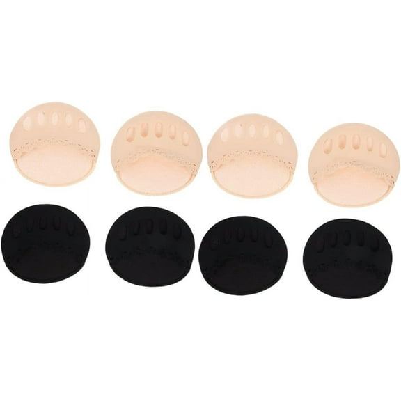 4 Pairs Tabi Socks High Heel Socks Ladies Socks Womans Socks Toe Socks Women Toe Cushions Toe Topper Liner Socks Invisible Half Socks High Heel Half Socks Half Palm Socks Nylon