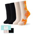 thumbnail image 1 of 4 Pairs Thick Thermal Heated Socks for Women Extreme Cold Weather Winter Warm Socks Soft Cozy  Crew Socks with Gifts Box, 1 of 2