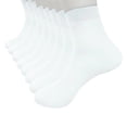 thumbnail image 1 of 4 Pairs Thin Breathable Crew Socks for Men Moisture-wicking Casual Socks,white, 1 of 2