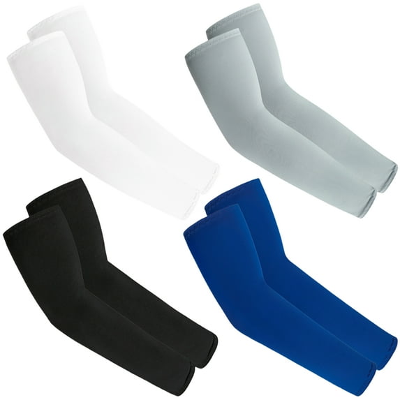 4 Pairs UV Sun Protection Arm Sleeves - Tattoo Cover Up - UPF 50 Sports Compression Cooling Sleeve for Women