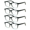 thumbnail image 1 of 4 Pairs Unisex Blue Light Blocking Reading Glasses Computer Readers for Men Women +2.00, 1 of 6