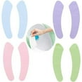 4 Pairs Velvet Paste Toilet Mat Antibacterial SelfAdhesive Toilet Seat