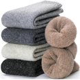 thumbnail image 1 of 4 Pairs Womens Fuzzy Socks Size 6-10 Fleece Fluffy Cabin Plush Warm Sleep Soft Cozy Winter Adult Socks, 1 of 6