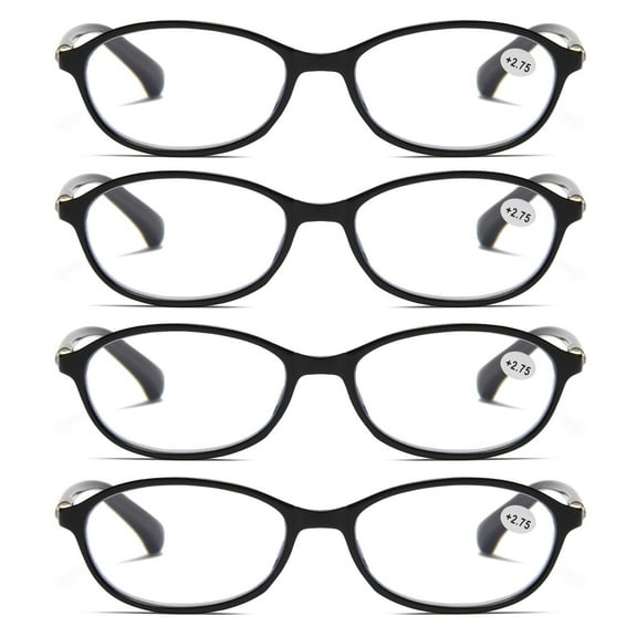 4 Pairs Womens Ladies Blue Light Blocking Reading Glasses Computer Gaming Readers +2.50