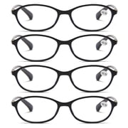 4 Pairs Womens Ladies Blue Light Blocking Reading Glasses Computer Gaming Readers +3.50