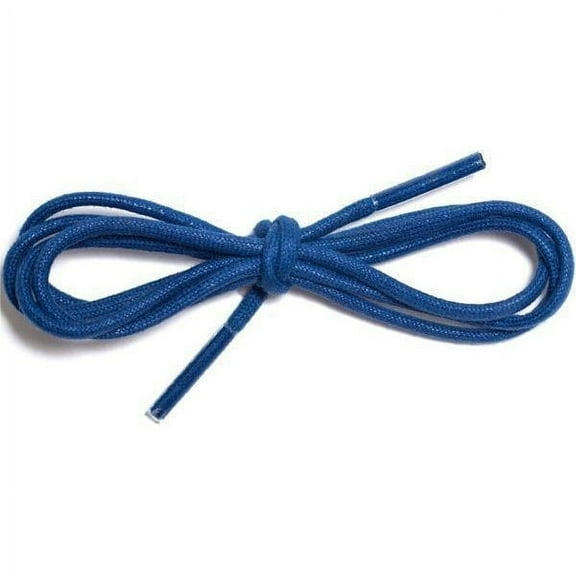 4 Pairs of 1/8 Inch Premium Waxed Cotton Round Shoelaces - 45 Inch Length (Navy