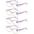 thumbnail image 1 of 4 Pairs of Fashion Reading Glasses Women HD Anti-Blue Light Presbyopia Glasses, Purple Cat Eye Presbyopic Glasses Spring Hinge Readers +3.00, 1 of 5