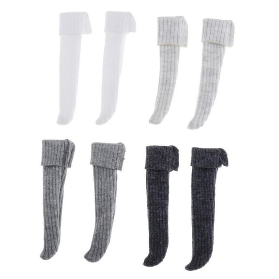 4 Pairs of Fashionable Clothing Stocking for 1/6 Blythe Outfits Accessory
