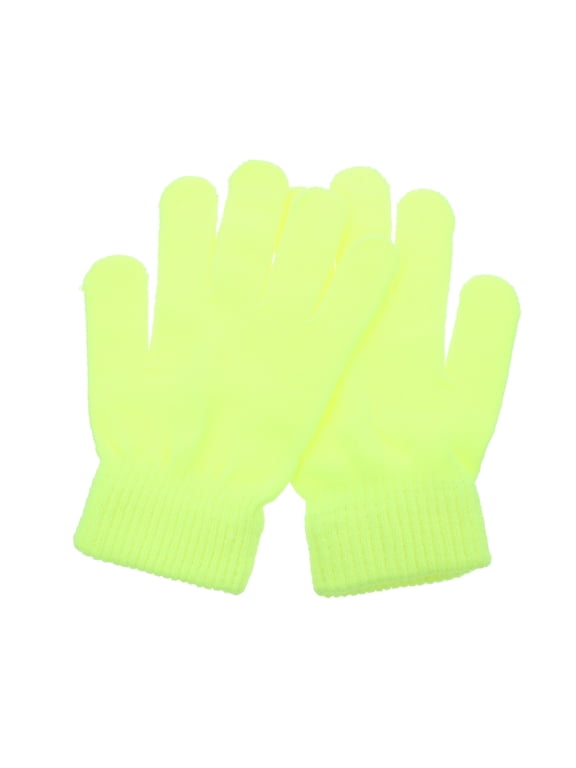 4 Pairs Fluorescent Hiking Gloves, Versatile Knitted Riding Gloves for Outdoor Sports and Cycling