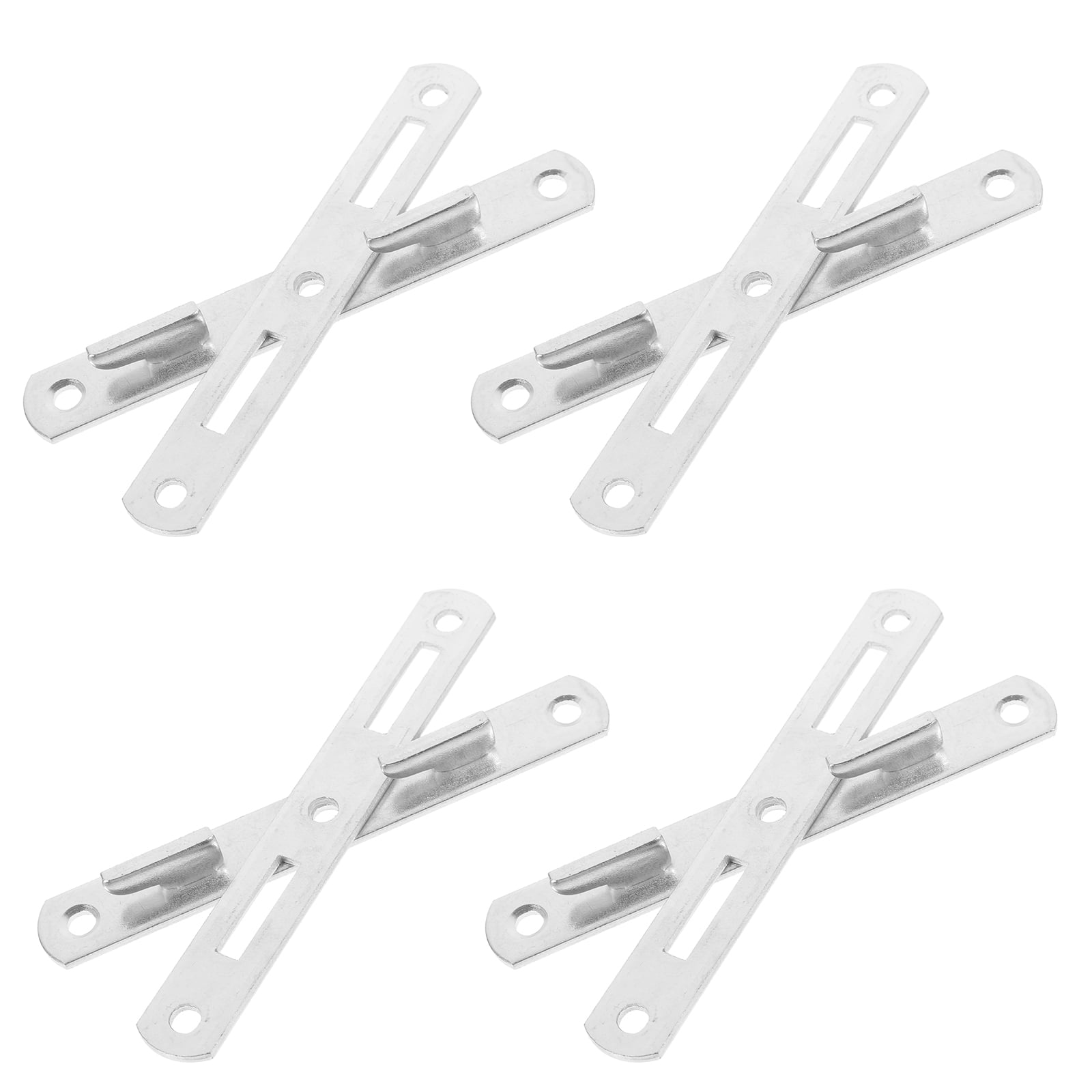 4 Pairs of Replacement Bed Rail Fasteners Bed Rail Brackets Bed Frame