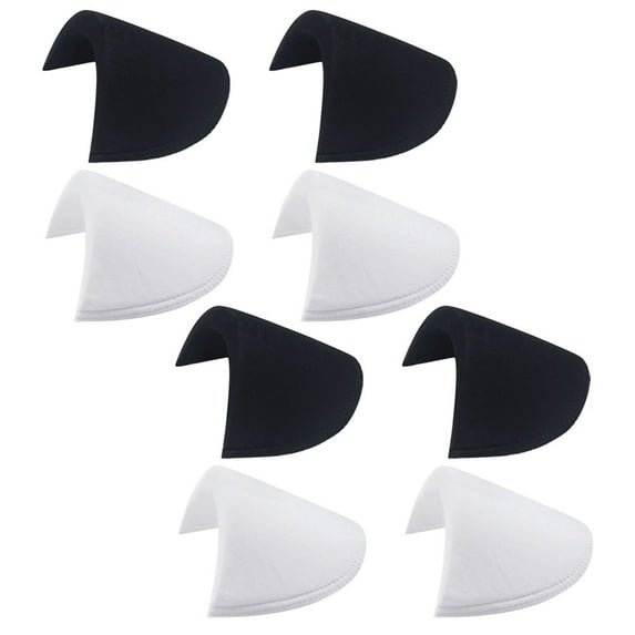 Raindrops Womens Shoulder Pads Removable White 4 Pairs