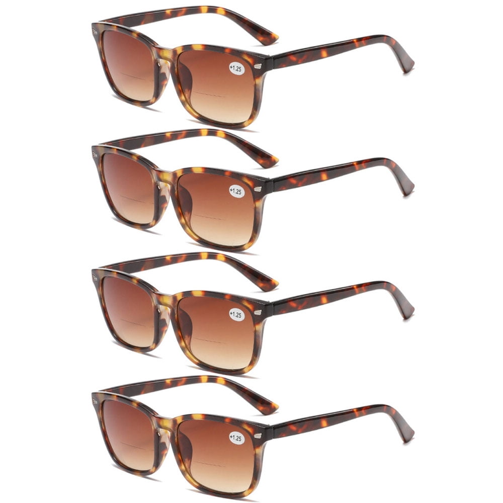 Calabria 644SB Women's Oversized Bi-Focal Reading Sunglasses – Hexagonal Frame, UV Protection, +1.00 To +4.00 Magnification With Hard Case