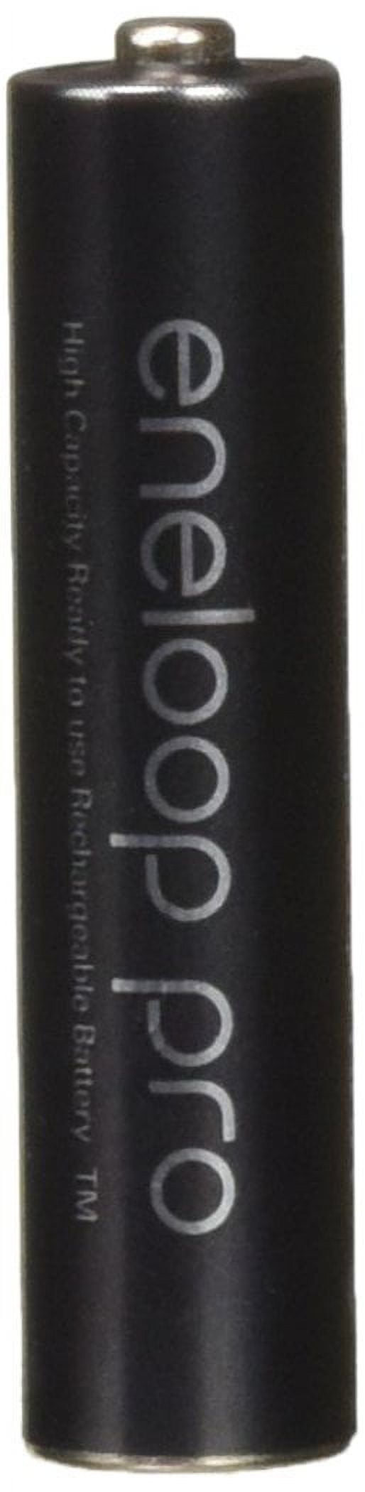 4 Panasonic Eneloop Pro AAA 950mAh Min 900mAh, High Capacity, Ni-MH Pre-Charged Rechargeable Batteries + Free Battery Holder