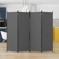 thumbnail image 1 of 4 Panel 88" W Portable Room Dividers and Folding Privacy Screens Portable Wall for Office,Grey, 1 of 7