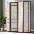 thumbnail image 1 of 4 Panel Room Divider, Floral Shoji Screen, 1 of 3