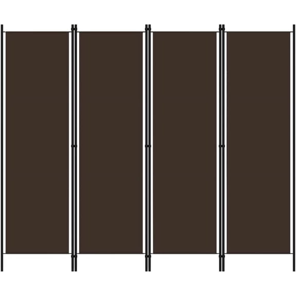 4-Panel Room Divider,Folding Screen,Freestanding Tall Partition, Lightweight Wall Divider for Dressing, Bedroom, Privacy Screen Room Dividers Home Office Brown 78.7"x70.9"