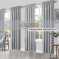4 Panels Curtains, Solid Color Simple Rod Pocket Light Filtering