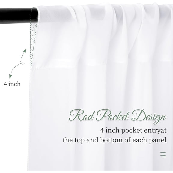 4 Panels White Ceiling Drapes 5ftx20ft Wedding Ceiling Drapes