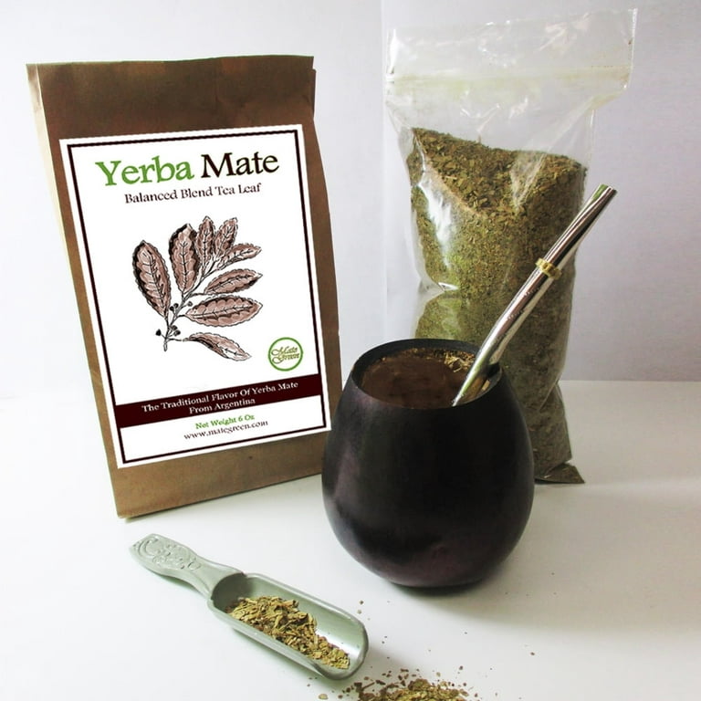 Personalized ARGENTINA MATE, GOURD, YERBA MATE, WITH STRAW, BOMBILLA