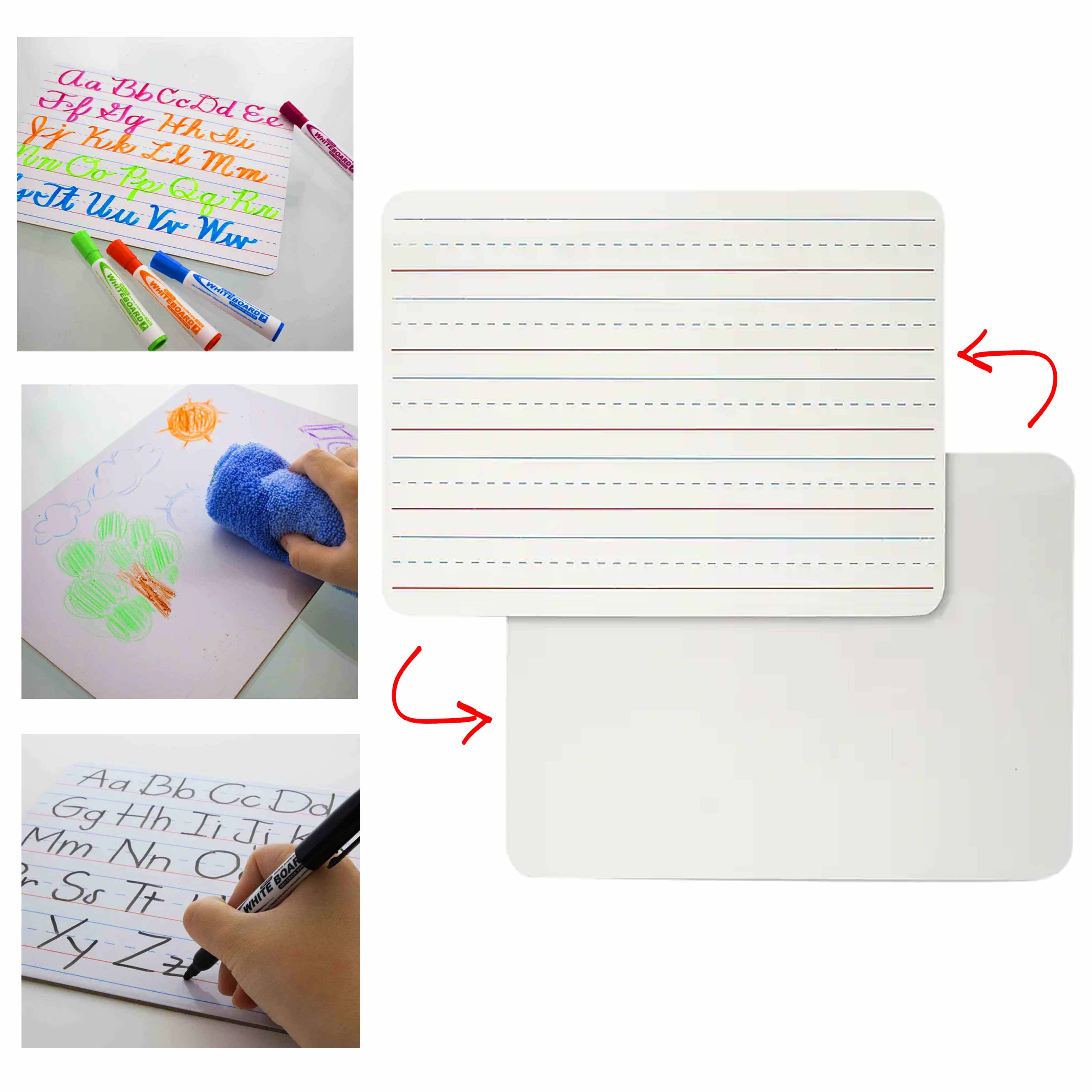 Kid-Friendly Small Dry Erase Whiteboard for Writing Practice 9x12