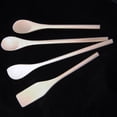 thumbnail image 1 of 4 Pc Cooking Tools Set Solid Wood Spoons Kitchen Utensils Cook Chef Spatula Tool, 1 of 4