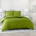 thumbnail image 1 of 4 Pc Cotton Sheet Set - Egyptian Cotton Sheet Set - Cotton Flat Sheet - Cotton Fitted Sheet - Cotton Pillowcase - Ultra Soft Luxurious Bedding Set -(Calla Green/King), 1 of 6
