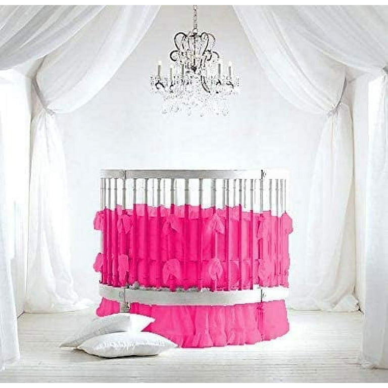 Dark pink crib sheet sale