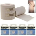 thumbnail image 1 of 4 Pc Elastic Bandage Wrap 2" Compression With Metal Clips Ankle Wrist First Aid, 1 of 6