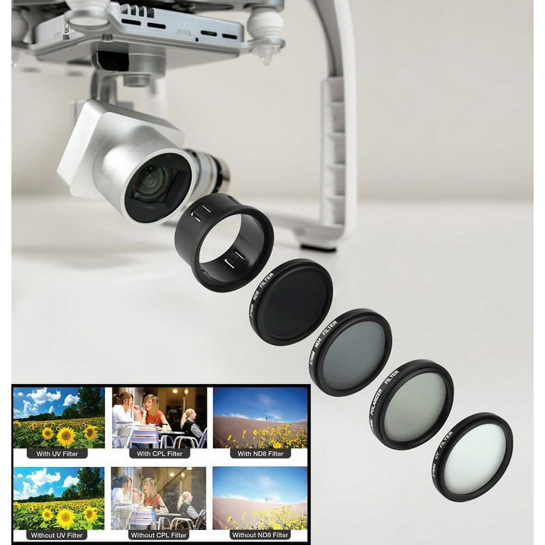 4-Pc Filter Set With Accessory Kit For DJI Phantom 3 Series 4-Pc Filter Set With Accessory Kit For DJI Phantom 3 Series