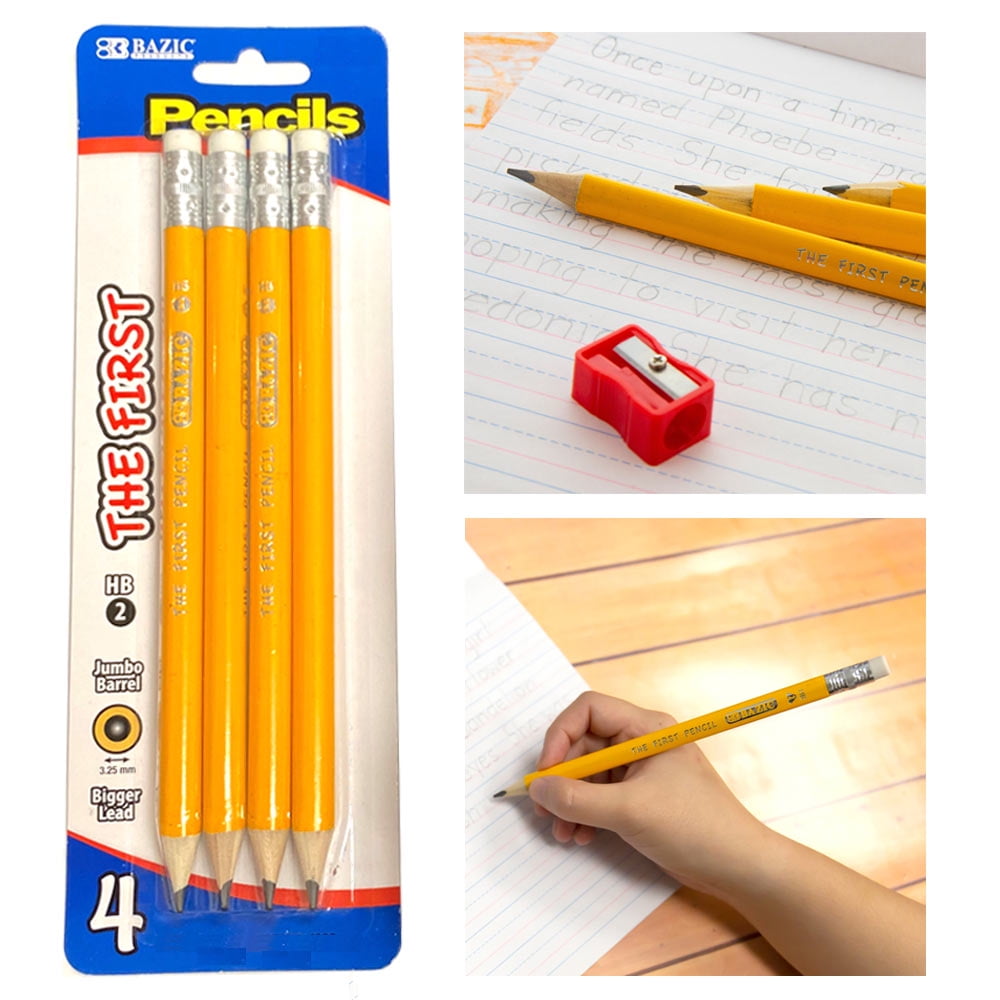 Foil Primary Jumbo Pencils - Item No: 2034A