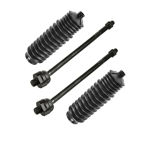 4 Pc Front Inner Tie Rod Ends Rack & Pinion Bellow Boots Steering Kit Fits select: 2002-2007 BUICK RENDEZVOUS, 1997-2005 CHEVROLET VENTURE