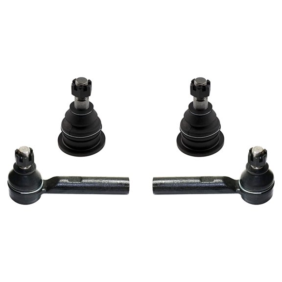 4 Pc Front LEFT RIGHT Suspension Kit Upper Ball Joints + Outer Tie Rod Ends Fits Lexus GX470/Toyota 4Runner/Toyota FJ Cruiser