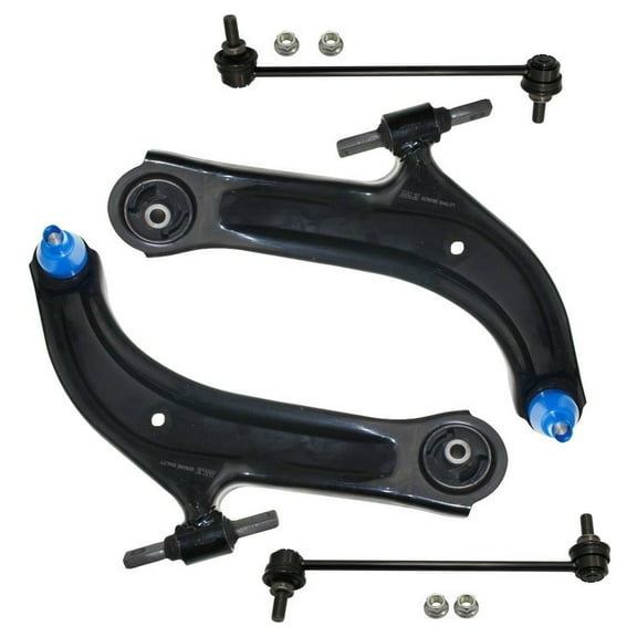 4 Pc Front Lower Control Arms with Ball Joints Sway Bar Links Suspension Kit Fits select: 2007-2012 NISSAN SENTRA