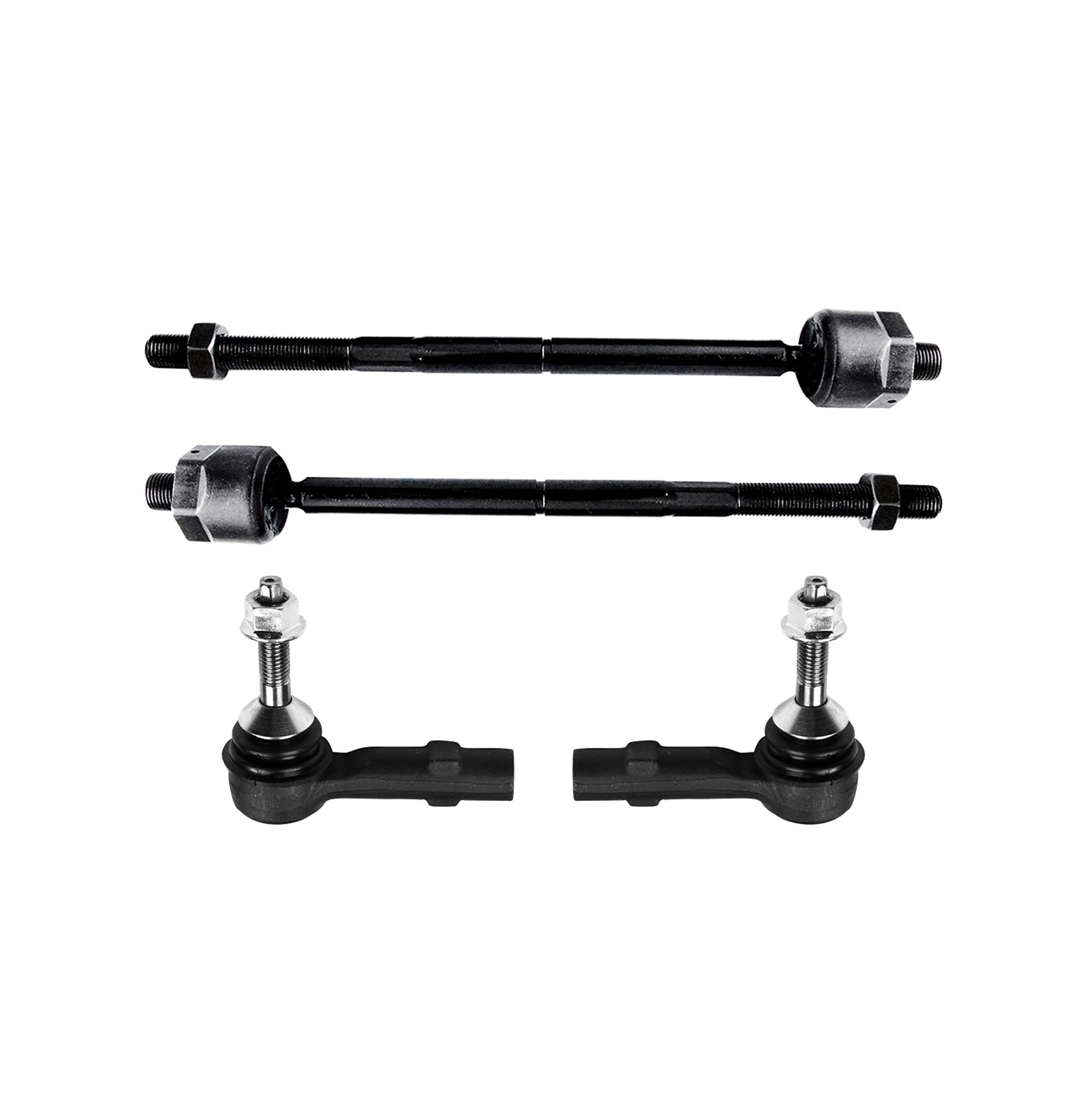 4 Pc Front Outer & Inner Tie Rod Ends Steering Lh Rh Kit