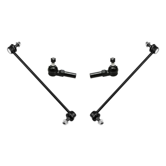 4 Pc Front Outer Tie Rod Ends + Stabilizer Sway Bar Links, Suspension Kit Fits Mazda MPV 2001 From VIN # 165338 Mazda MPV 2002-2006 All Models