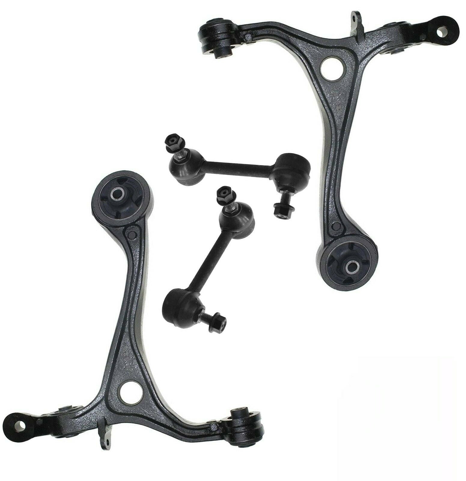 4 Pc Front & Rear Suspension Kit Sway Bar End Links Lower Control Arms