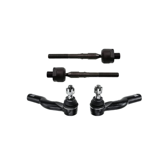 4 Pc Front Steering Outer & Inner Tie Rod Ends Left Right Kit Fits Ford Fusion 2006-2009 All Models Ford Fusion 2010-2012 3.5L V6 Engine Models Lincoln MKZ 2007-2010 All Models