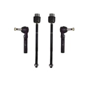 4 Pc Front Steering Passenger Rh Driver Lh Side Inner & Outer Tie Rod End Kit Fits select 2004-2012 CHEVROLET MALIBU, 2005-2010 PONTIAC G6
