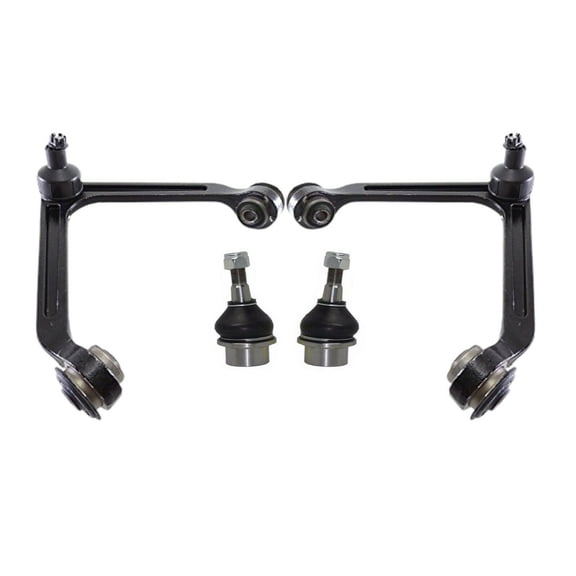 4 Pc Front Suspension Upper Control Arms + Lower Ball Joints Left & Right Side Kit Fits select: 2002-2005 DODGE RAM 1500