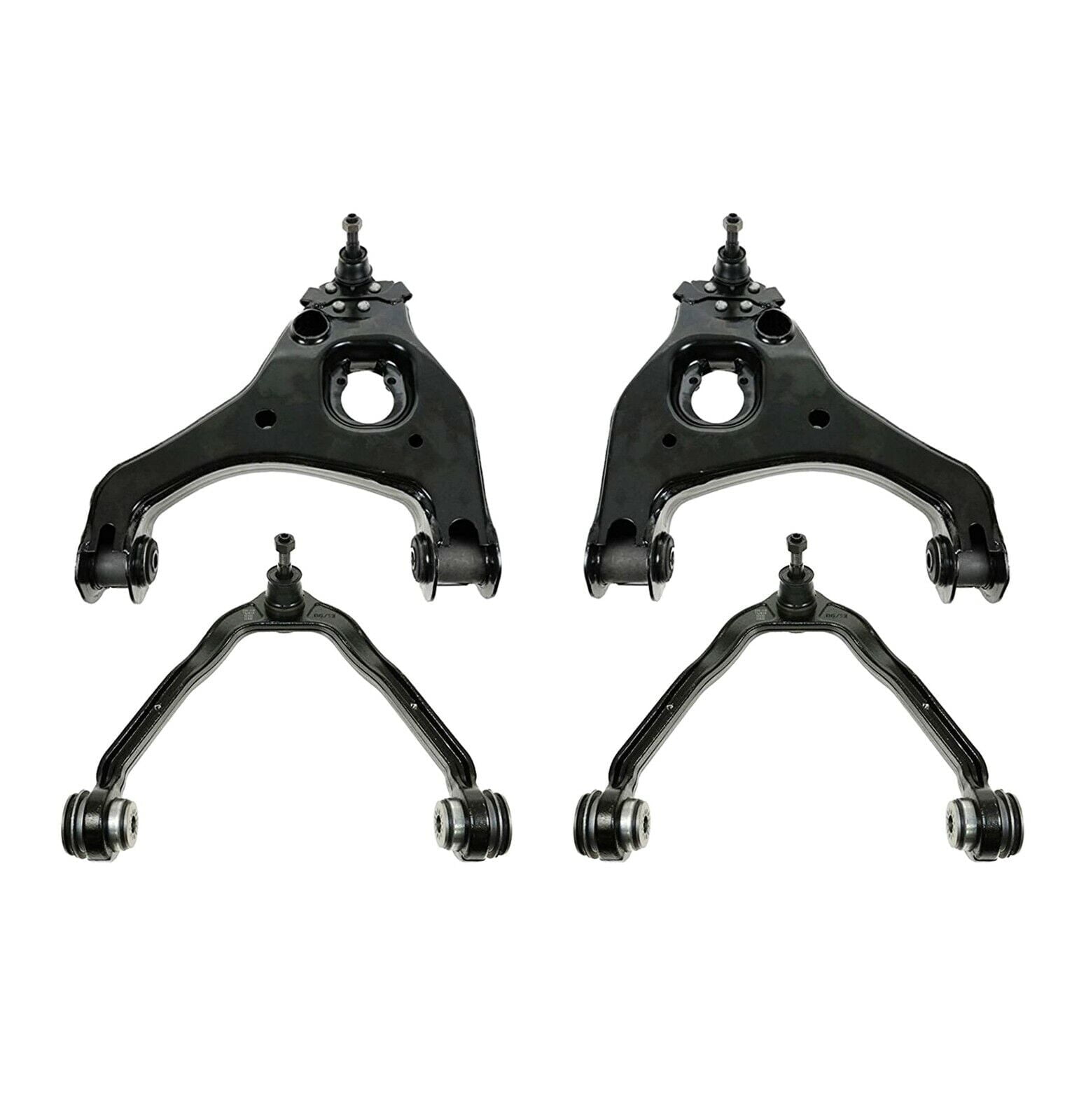 4 Pc Front Suspension Upper & Lower Control Arm w/ Ball Joints Kit Compatible with RWD MODELS Fits select: 1999-2007 CHEVROLET SILVERADO, 1999-2007 GMC NEW SIERRA