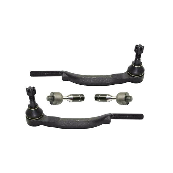 4 Pc Front Tie Rod Ends Inner & Outer Passenger Driver Side Steering Kit Fits select: 2003-2009 CHEVROLET TRAILBLAZER, 2003-2009 GMC ENVOY
