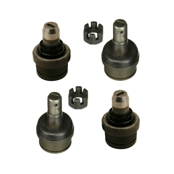 4 Pc Front Upper & Lower Ball Joints Suspension LH RH Kit Compatible with RWD Models Fits select: 1987-1996 FORD F150