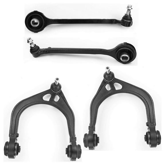 4 Pc Front Upper & Lower Control Arm with Ball Joints Left & Right Side Compatible with RWD MODELS ONLY Fits select: 2005-2006 CHRYSLER 300C, 2006-2013 DODGE CHARGER