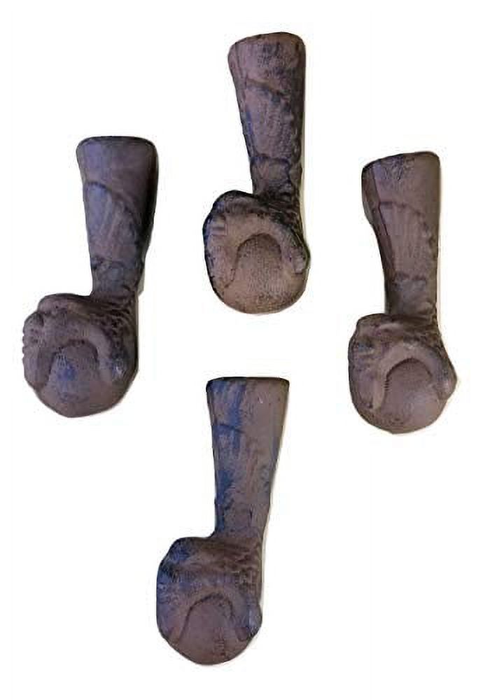 4 Pc Gargoyle Cast Iron Chair Leg Tips Covers Feet