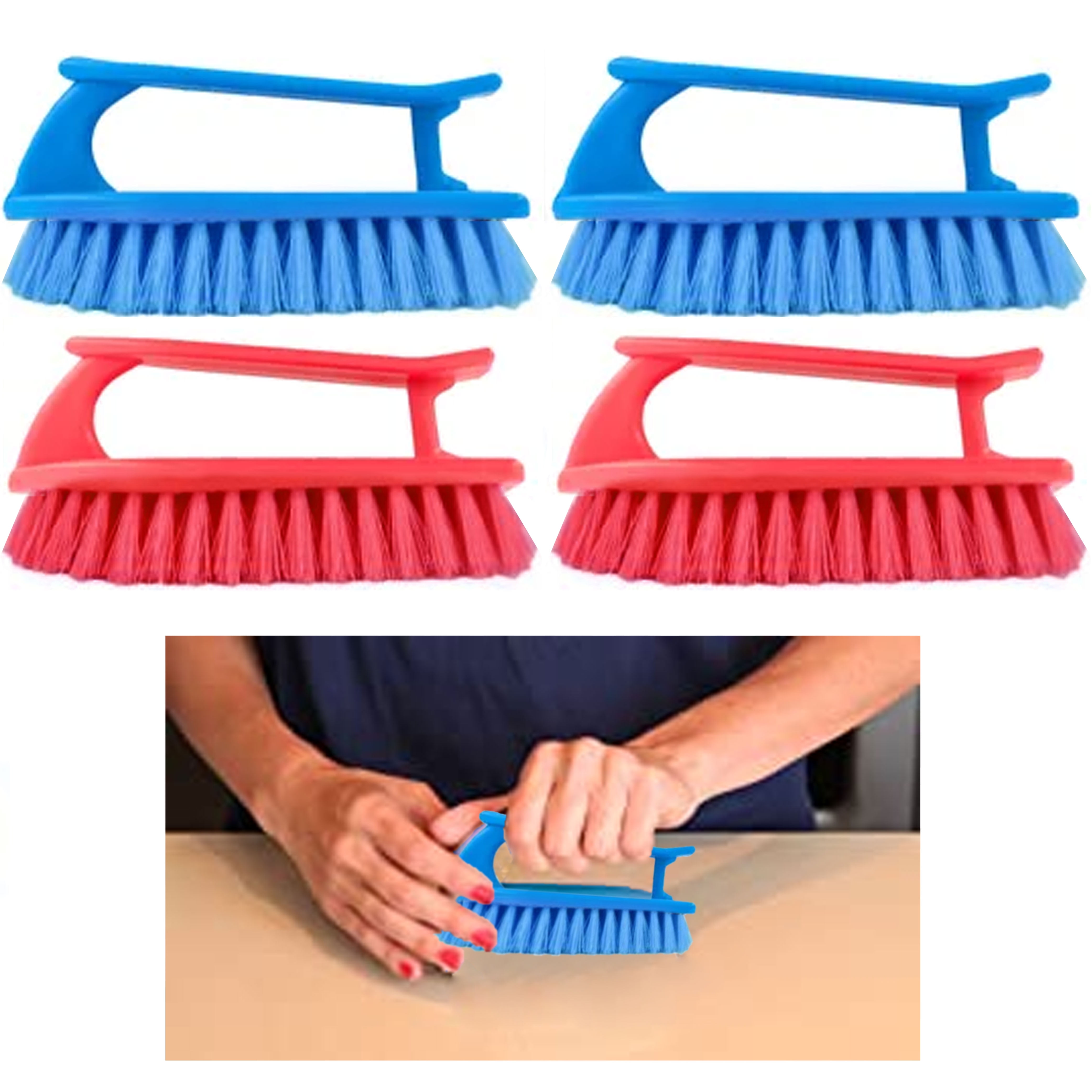 WENSTIER 4 PCS Small Cleaning Brush Set for Household Use, Small Scrub  Brushes for Cleaning Kitchen Sink Corner