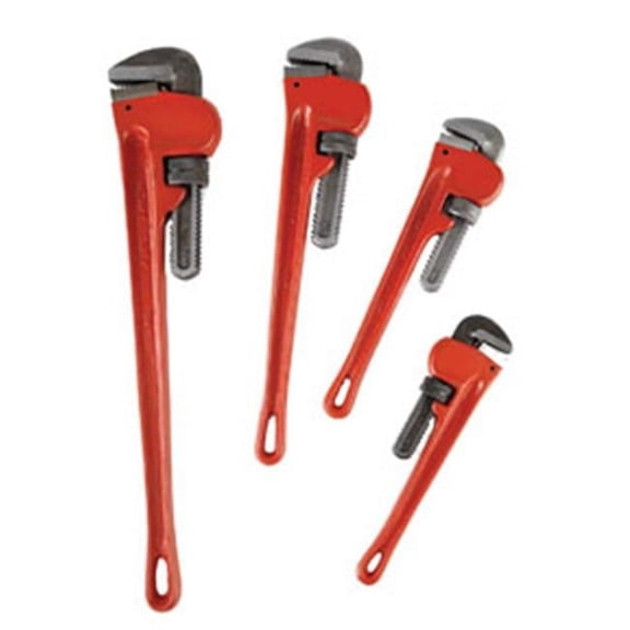4 Pc. Heavy-Duty Pipe Wrench Set