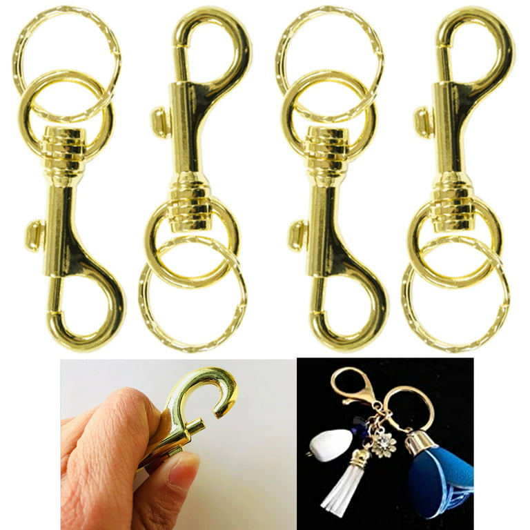 280 Pieces Key Chain Rings Kit Including 35 Pieces Swivel Lobster Clasp  Keychain 35 Pieces Key Rings with Chains 210 Pieces Small Screw Eye Pins  Hooks