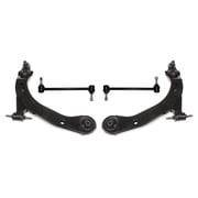 4 Pc Lower Control Arm with Ball Joints, Front Sway Bar Links 9.86 Inch Center to Center, Suspension Kit