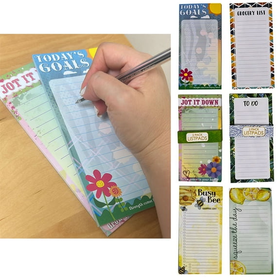 4 Pc Memo Pads Notepads Note Pad Grocery Shopping To Do List Writing 60 Sheets