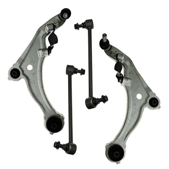 4 Pc New Lower Control Arms Sway Bar End Link Front Suspension Kit Fits select: 2009-2014 NISSAN MAXIMA